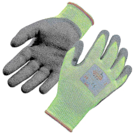 ERGODYNE 7041 2XL Lime Hi-Vis Nitrile-Coated Level 4 Cut Gloves 17816